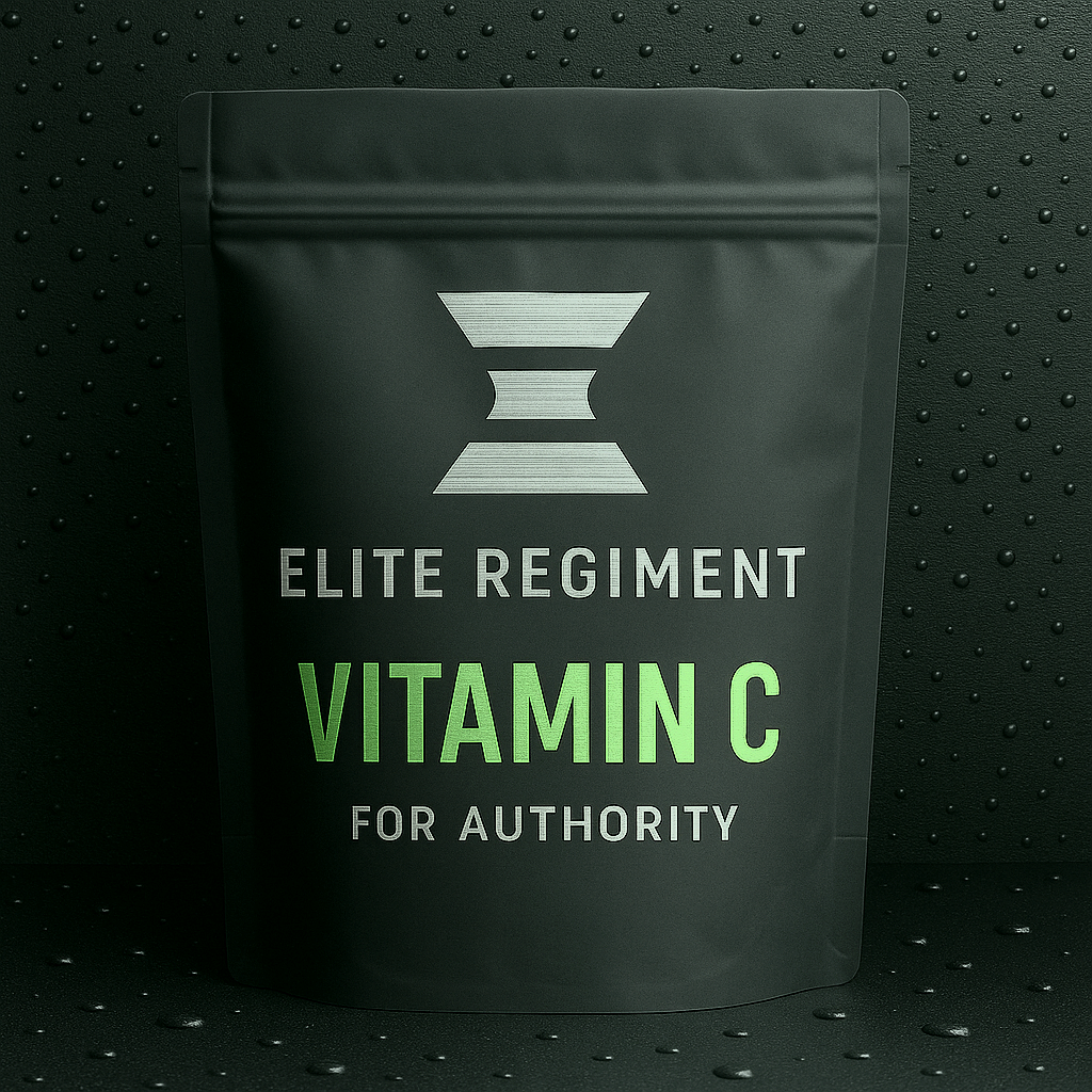 Elite Regiment Vitamin C – antioxidant immune support with tactical citrus clarity and daily defense